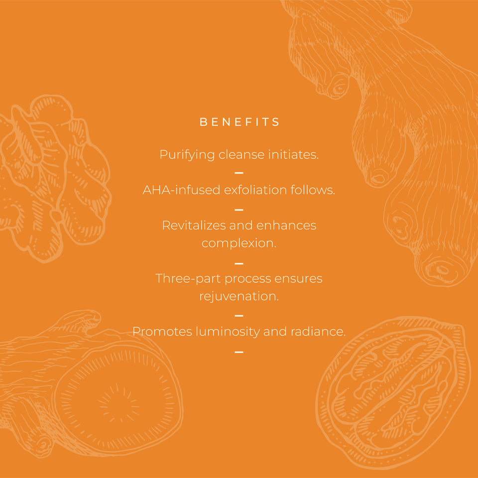 Kanpeki Gensyl Ginger & Walnut Facial Kit