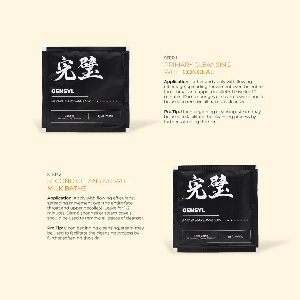 Kanpeki Gensyl Papaya & Marshmallow Facial Kit