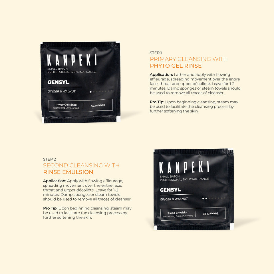 Kanpeki Gensyl Ginger & Walnut Facial Kit
