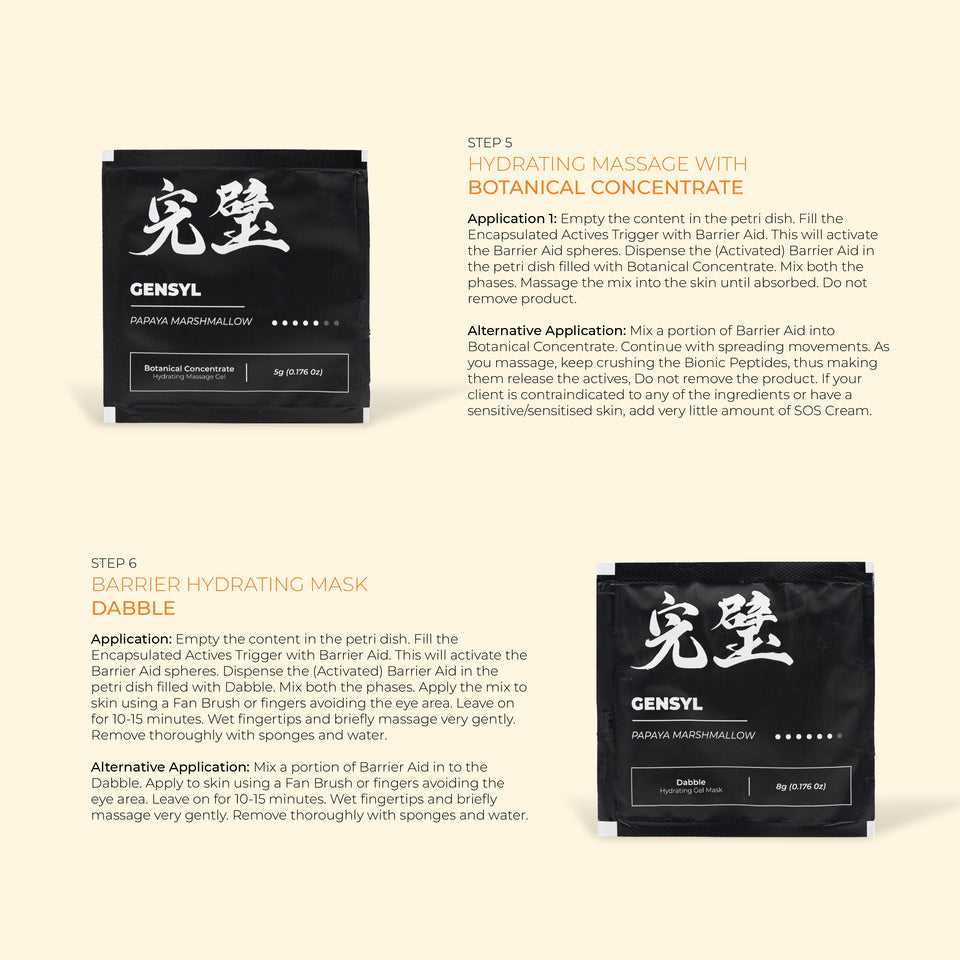 Kanpeki Gensyl Papaya & Marshmallow Facial Kit