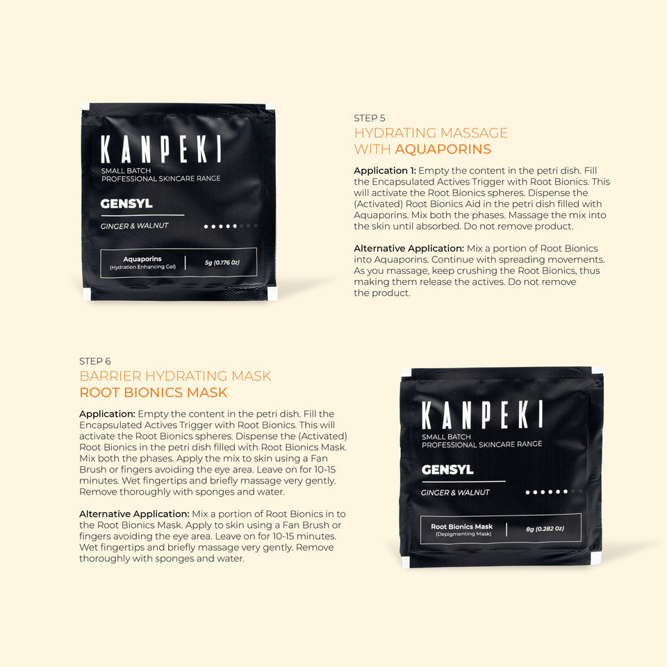 Kanpeki Gensyl Ginger & Walnut Facial Kit