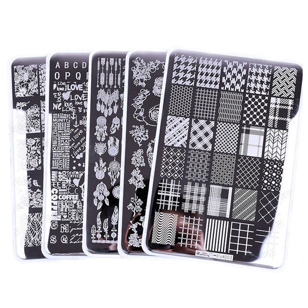 Stamping Plate for Stamp Art 10x15cm Plate - 1 Piece, Assorted Design