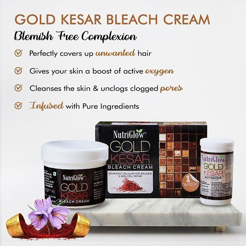 NutriGlow Gold Kesar Bleach Cream