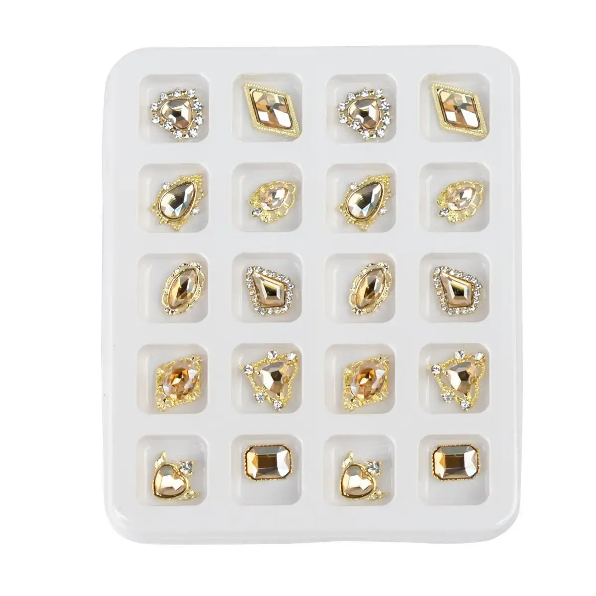 Big Rhinestone Jewel Stone Accessory - 10 pairs