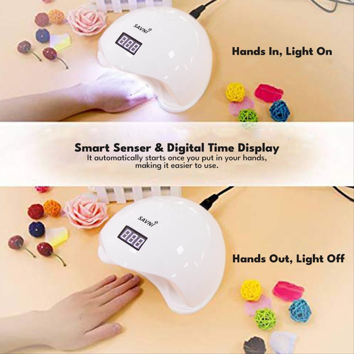 Savni 48W UV/LED Lamp - 6 Month Warranty Included
