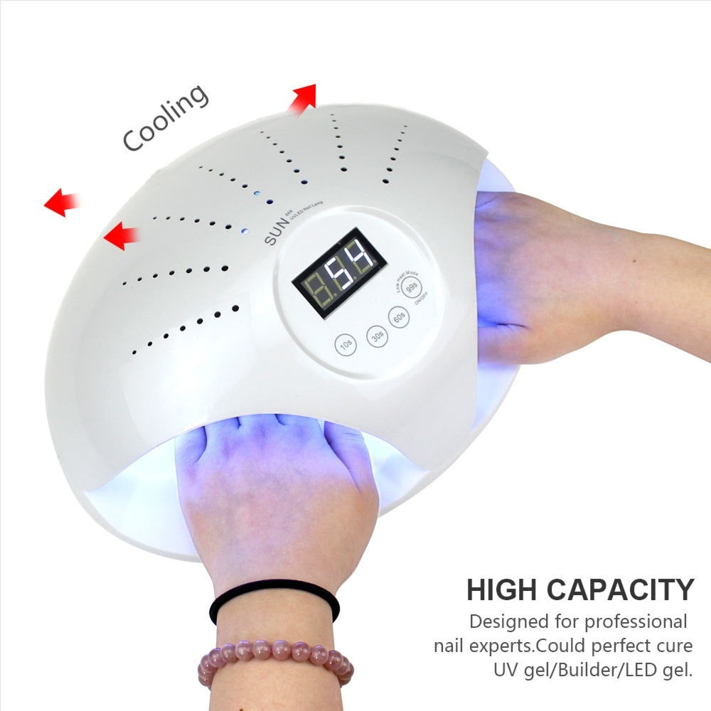 SUN 669 48W Double Handed UV/LED Lamp with Fan for Heat Dissipation