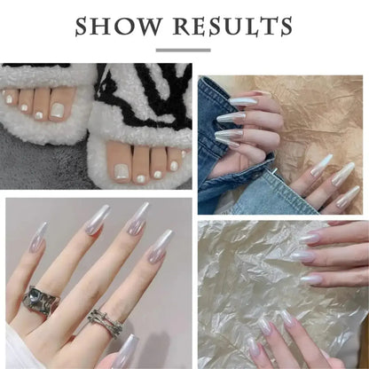 Pearl White Nail Chrome Powder - 1 piece