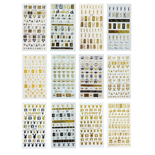 Brand Stickers Set of 12 Sheets - 600+ Assorted Stickers