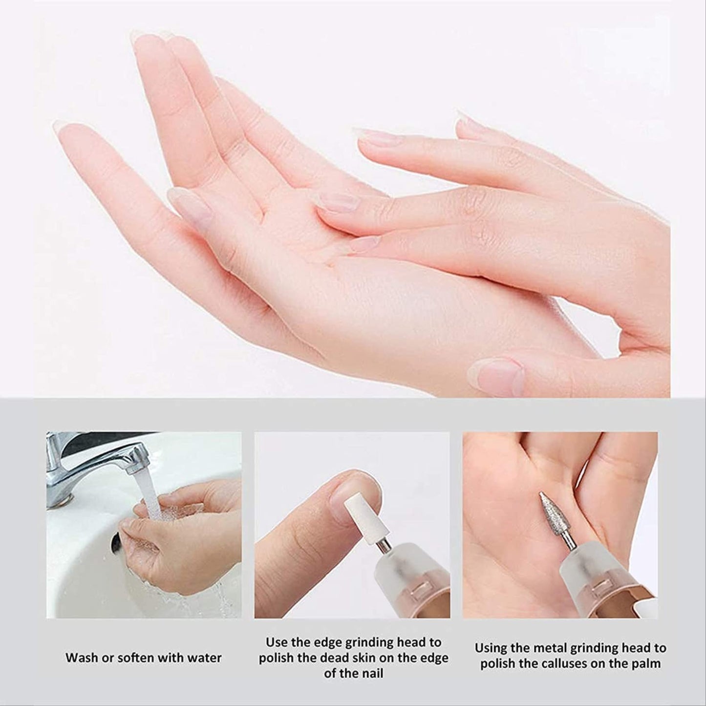 USB Rechargeable Nail Drill Machine 12000RPM for Practice & Household Purpose