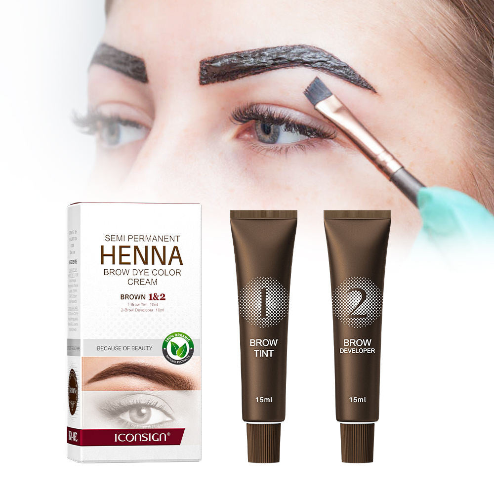 Iconsign Lash & Brow Tinting Kit - Application Brush & Pads included