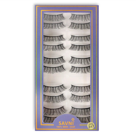 Savni 5D Temporary Mink Hair Eyelash Extensions 10 pairs Model 017