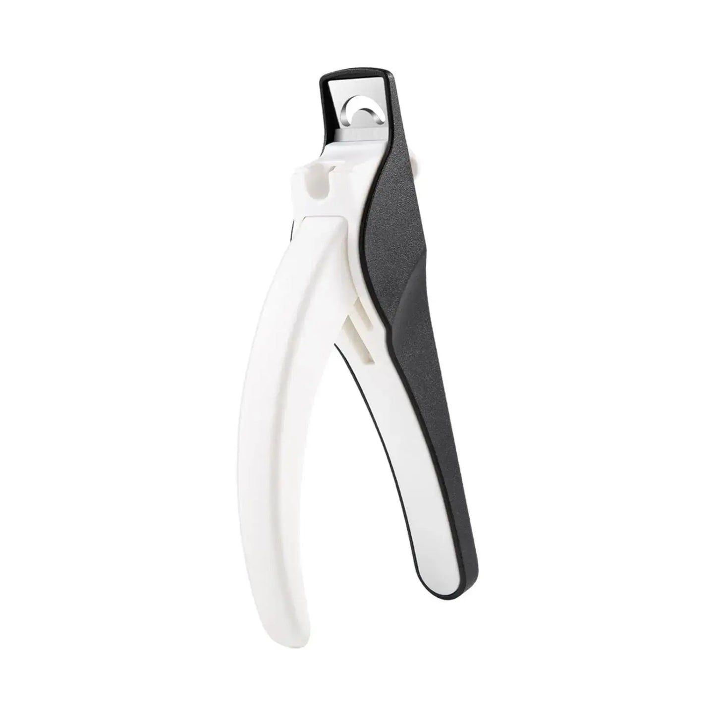 Premium Plastic Fake Nail Tip Cutter with Built In Nail Polisher