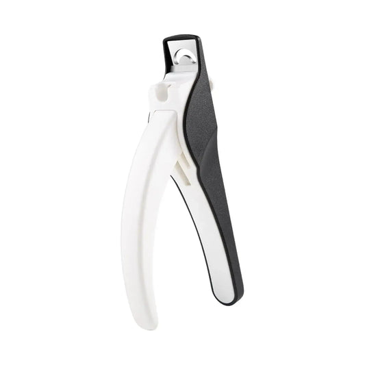 Premium Plastic Fake Nail Tip Cutter with Built In Nail Polisher