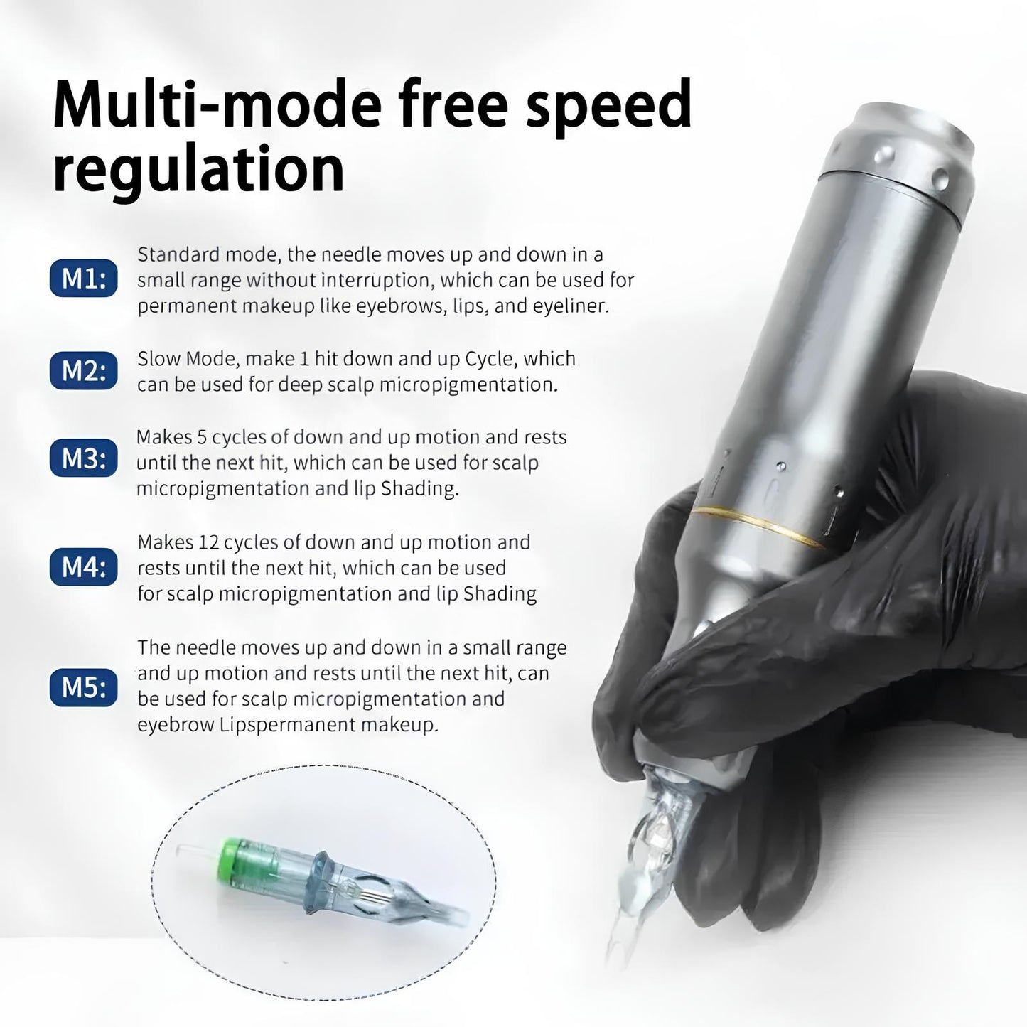 Premium PMU Machine for Microblading, Tattoo, Lip Liner & Full Lip Color