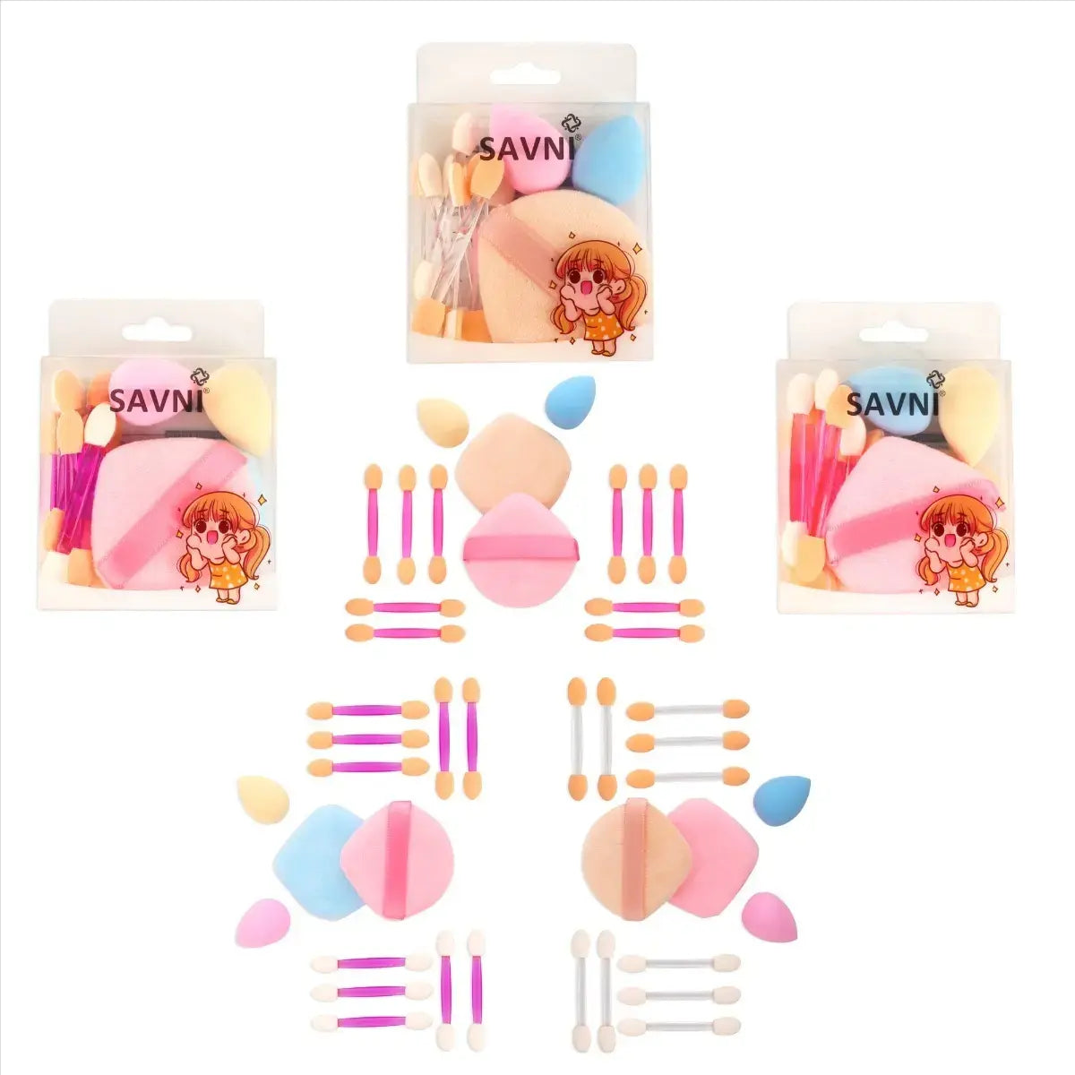 Savni Makeup Sponge Powder Puff Beauty Blender & Sponges - Assorted Color