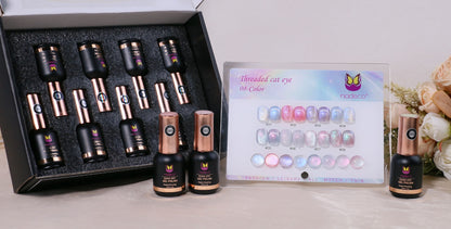 Nadeco UV Gel Polish Kit Set Of 8, 15ml each, Soft Pastel & Shimmer Palette, Model - A