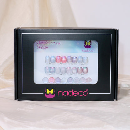 Nadeco UV Gel Polish Kit Set Of 8, 15ml each, Soft Pastel & Shimmer Palette, Model - A