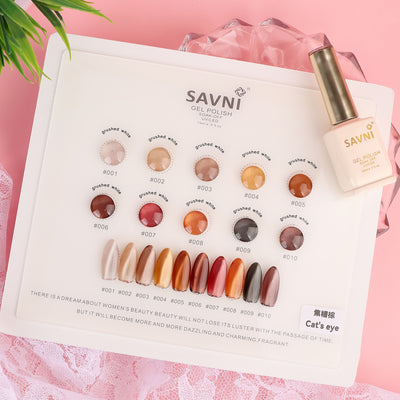Savni UV Gel Polish Kit Set Of 10 PCS, 15ml Each, Model-A04