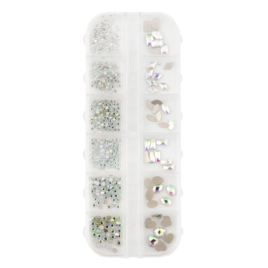 12 Grid Mix Stone Rainbow Accessories