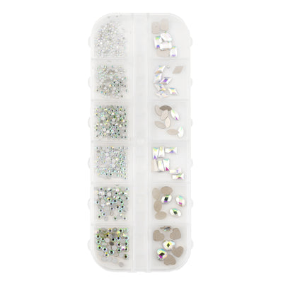12 Grid Mix Stone Rainbow Accessories