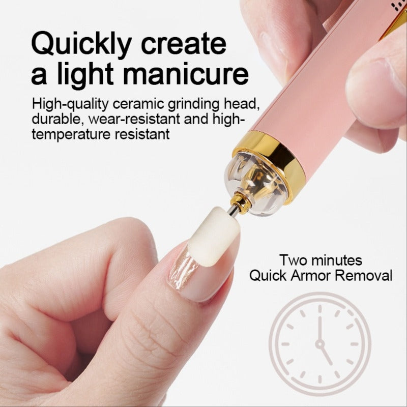 USB Rechargeable Nail Drill Machine 12000RPM for Practice & Household Purpose