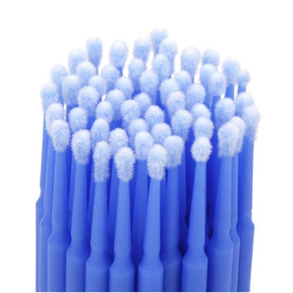 Cotton Swab Eyelash Micro Stick Applicators & Cleaners 100 Pieces - Assorted Color
