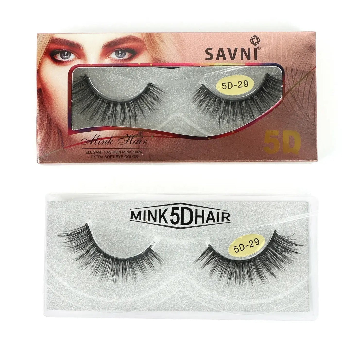 Savni 5D Professional Temporary Mink Hair Eyelash Extension 10 pairs Model 5D-29