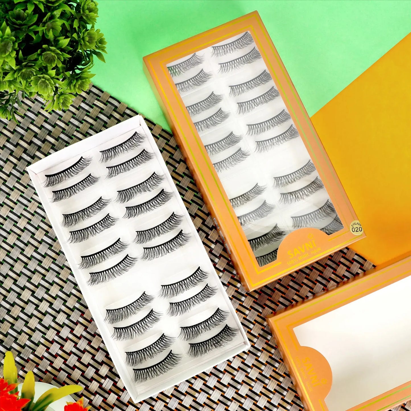 Savni 5D Temporary Mink Hair Eyelash Extensions 10 pairs Model 020