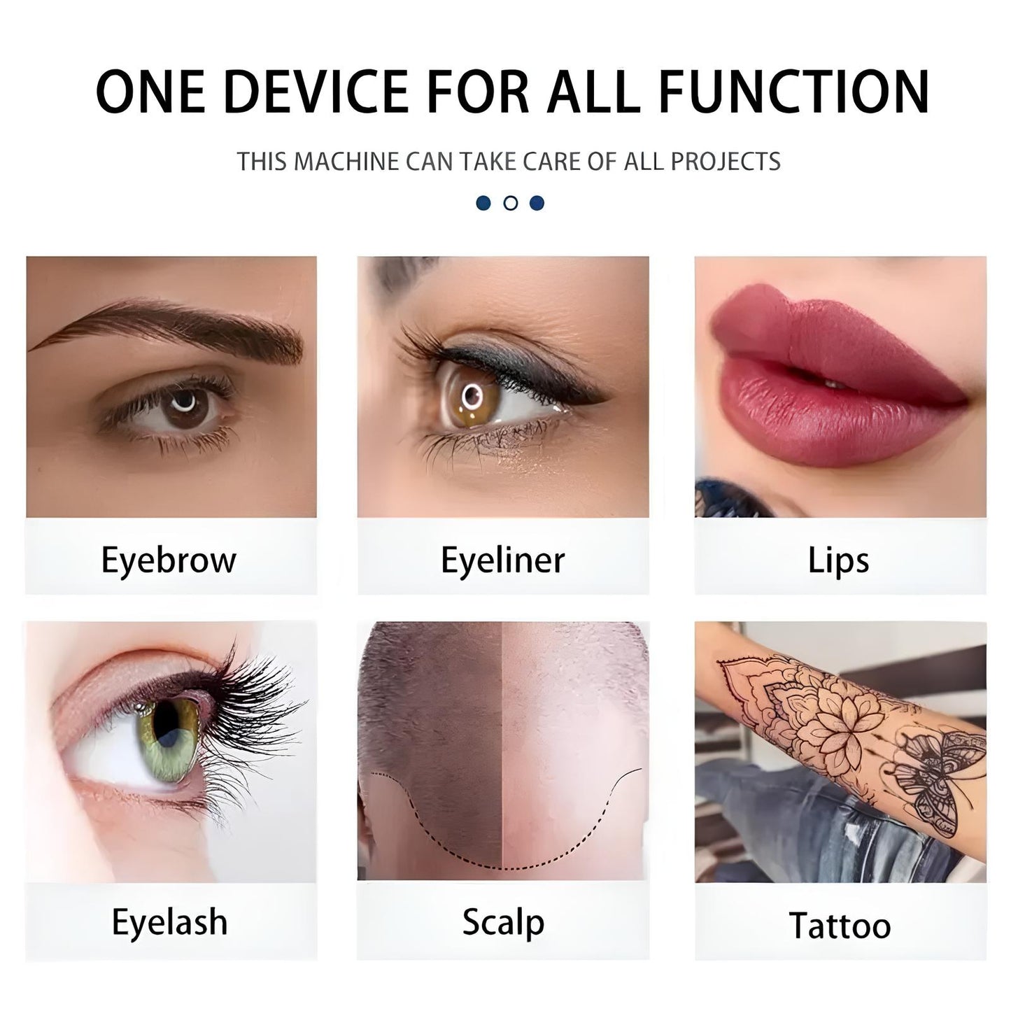 Premium PMU Machine for Microblading, Tattoo, Lip Liner & Full Lip Color