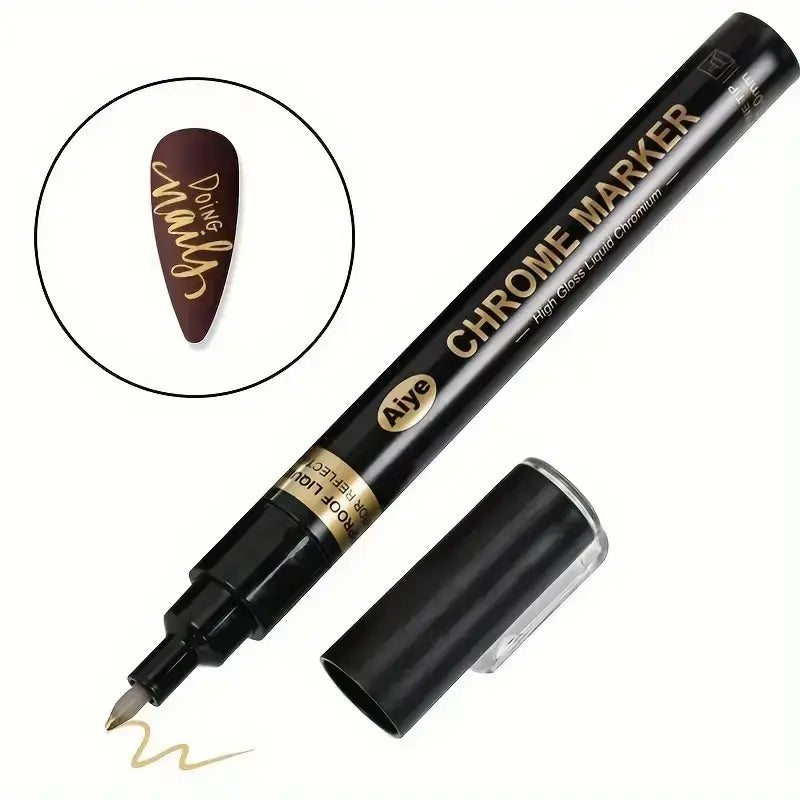 Nail Chrome Marker/Mirror Pen - Fine Tip 1.0mm