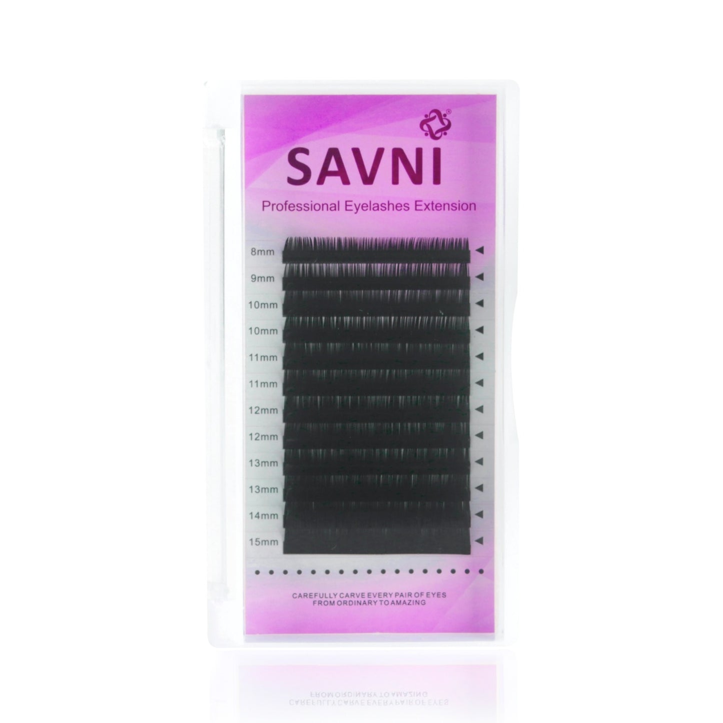 Savni Permanent Eyelash Extension 0.07 Thickness Mix Size 8mm - 15mm