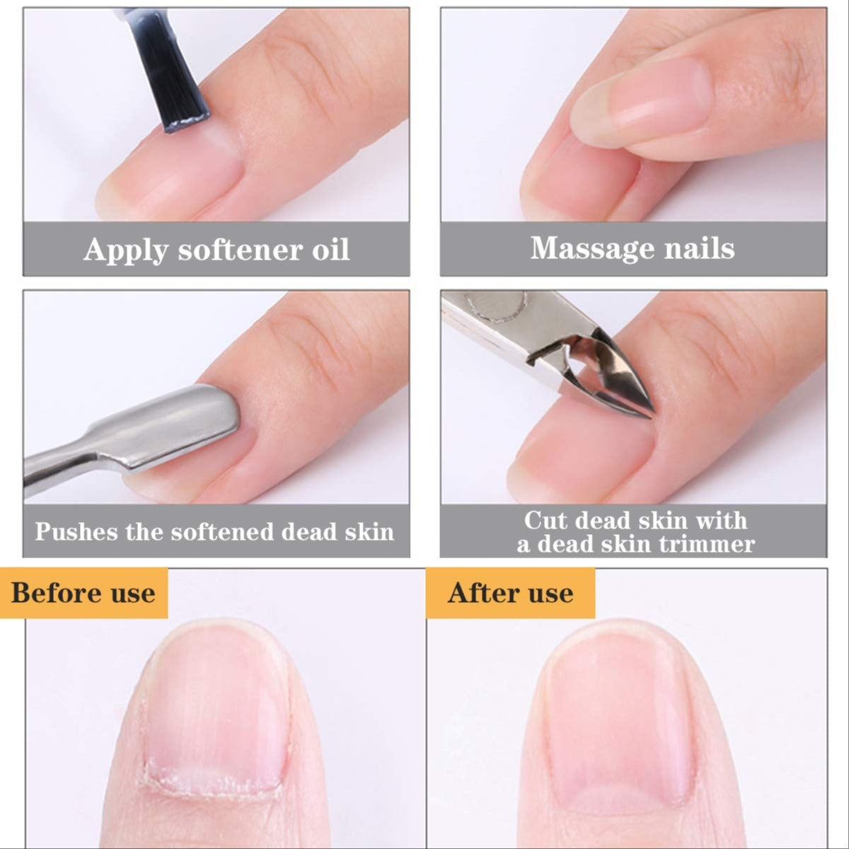 Golden Stainless Steel Nail Cuticle Cutter - Short Head