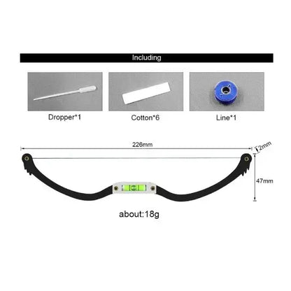 Eyebrow Mapping String Ruler Precision Brow Measuring Tool with Leveler for Microblading PMU and Symmetry Alignment