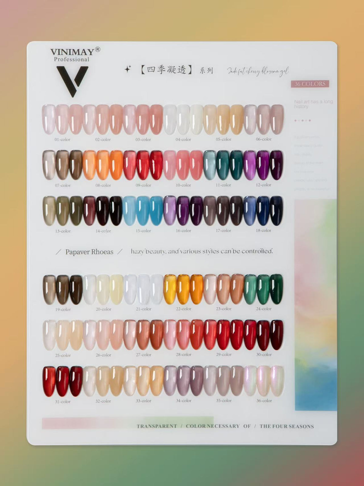 Vinimay UV Gel Polish Kit Set Of 36pcs, 15ml Each, Model-H