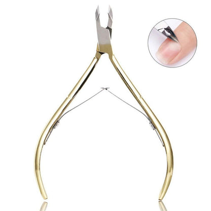 Golden Stainless Steel Nail Cuticle Cutter - Short Head