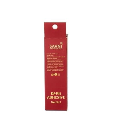 Savni Professional Temporary Eyelash Extension Glue Dark Adhesive - Black 5ml