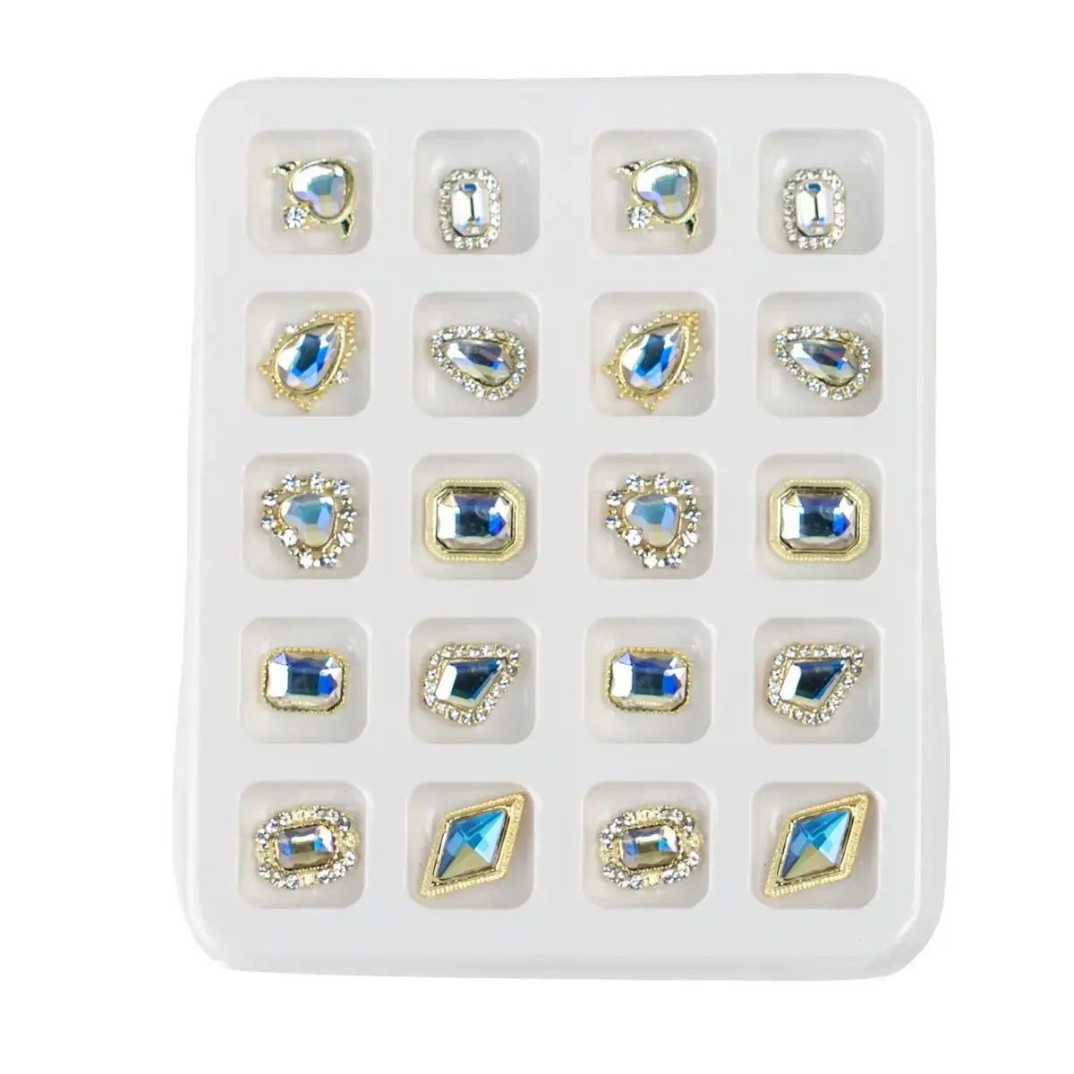 Big Rhinestone Jewel Stone Accessory - 10 pairs