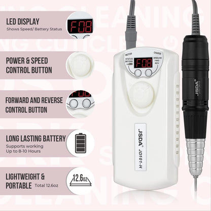 30000RPM DM-101 Portable Rechargeable Cordless Nail Drill