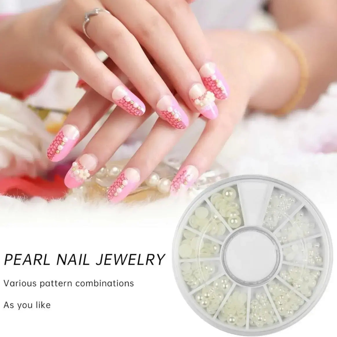 Flatback Warm White Pearls Pearl Stone Pasting Mix Sizes