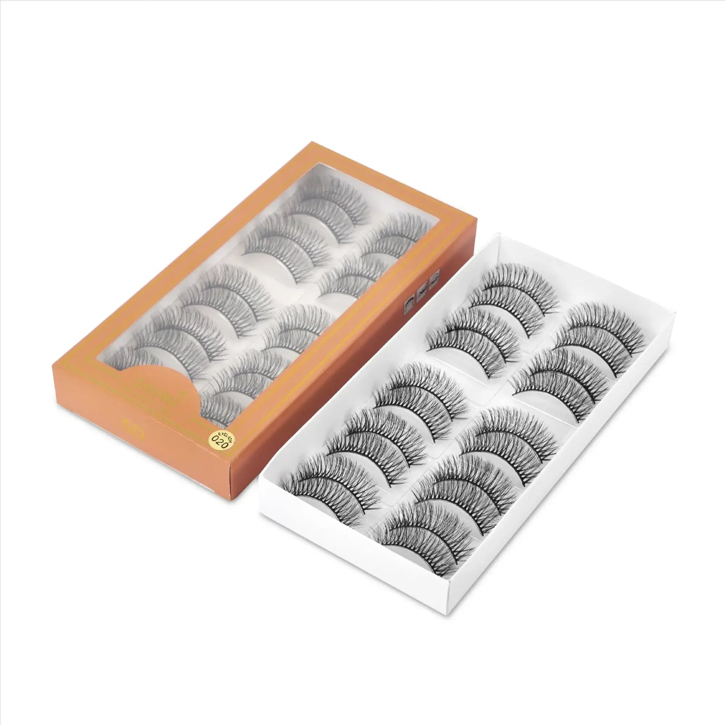 Savni 5D Temporary Mink Hair Eyelash Extensions 10 pairs Model 020