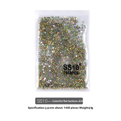 SS Flat Rhinestone - Rainbow