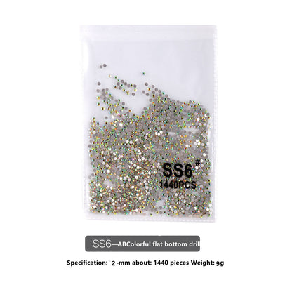 SS Flat Rhinestone - Rainbow