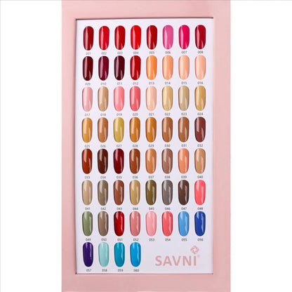 Savni Normal Shades Gel Polish Shade Card 2 1/2