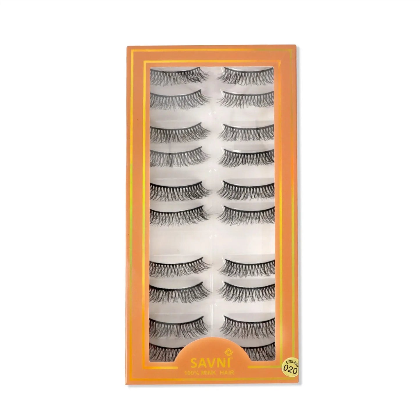 Savni 5D Temporary Mink Hair Eyelash Extensions 10 pairs Model 020