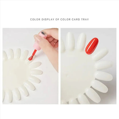 Oval Nail Display Wheel Chart - 10 Plates (200 Nails)