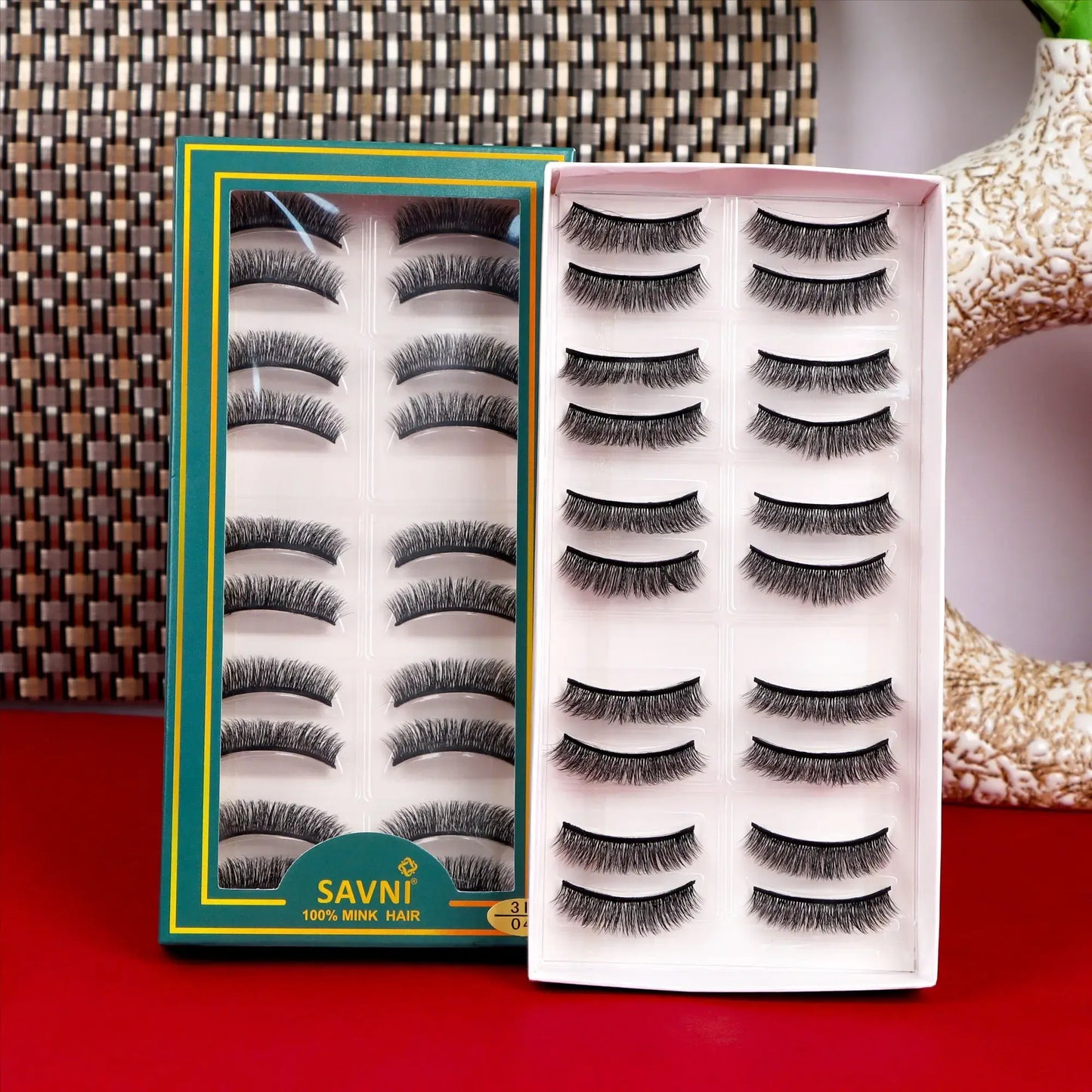 Savni 5D Temporary Mink Hair Eyelash Extensions 10 pairs Model 3D/04