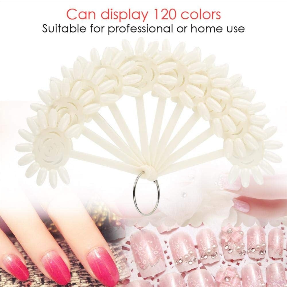 Sunflower Nail Display Wheel Chart - 10 Plates (120 Nails)