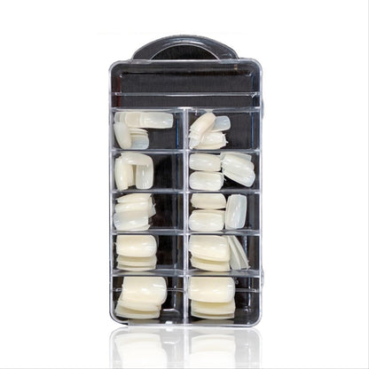 Savni Square Full Cover Nail Tips Natural - 100 Pcs