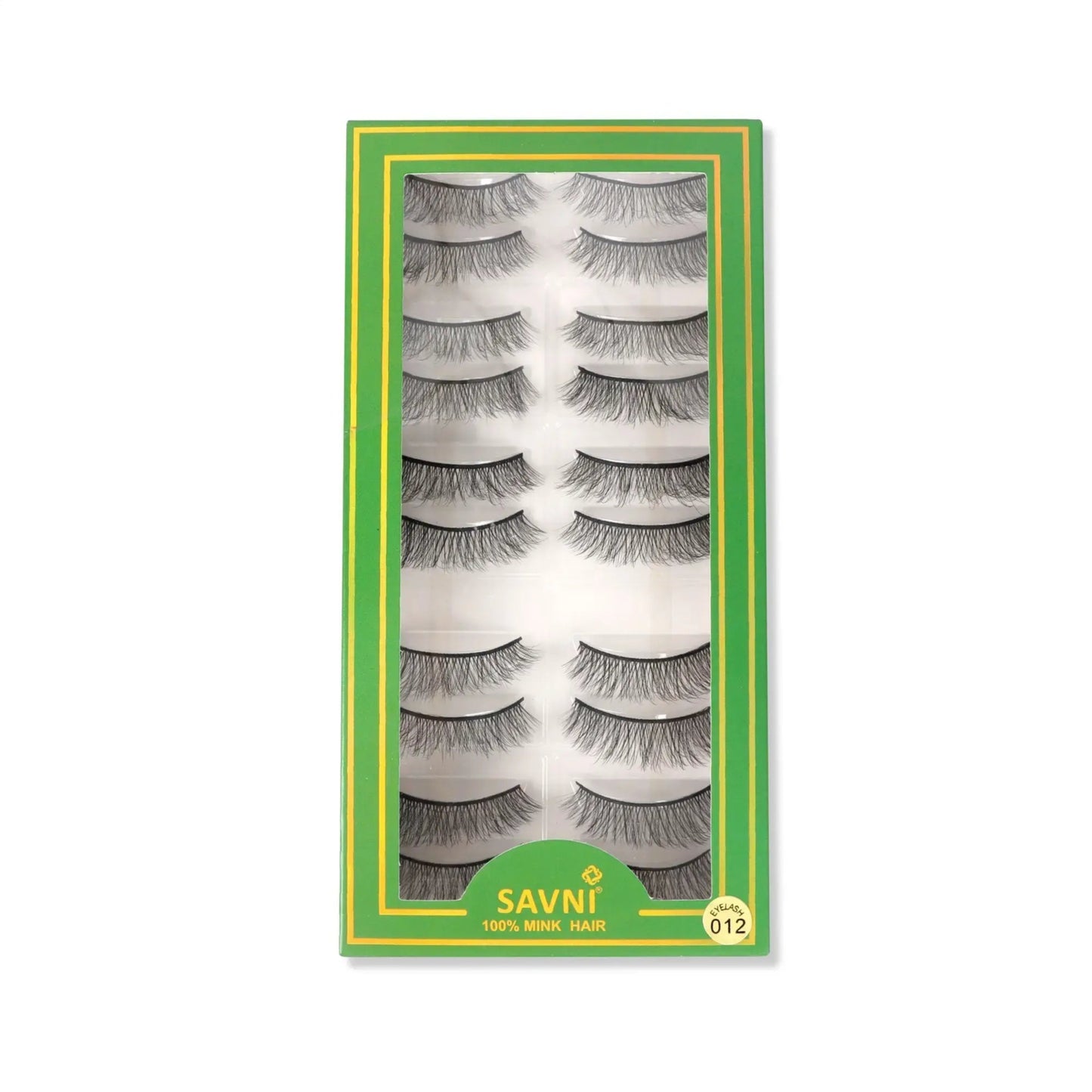 Savni 5D Temporary Mink Hair Eyelash Extensions 10 pairs Model 012