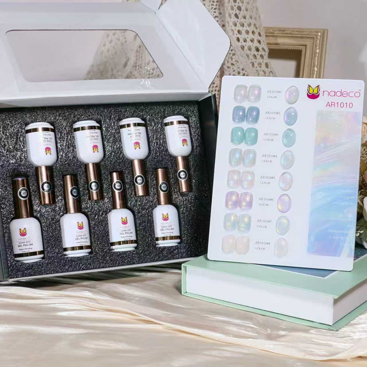 Nadeco UV Gel Polish KIt Set Of 8, 15ml Each, Model-1010